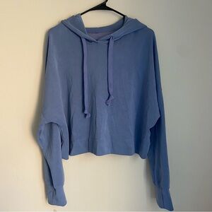 Altar’d State Revival Medium Blue Cropped Hoodie